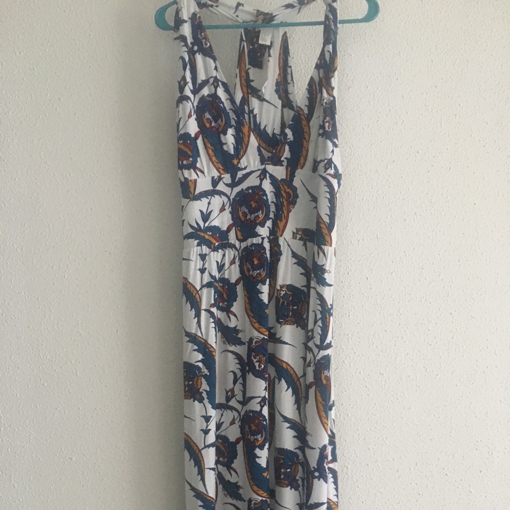 Flowery maxi dress XL